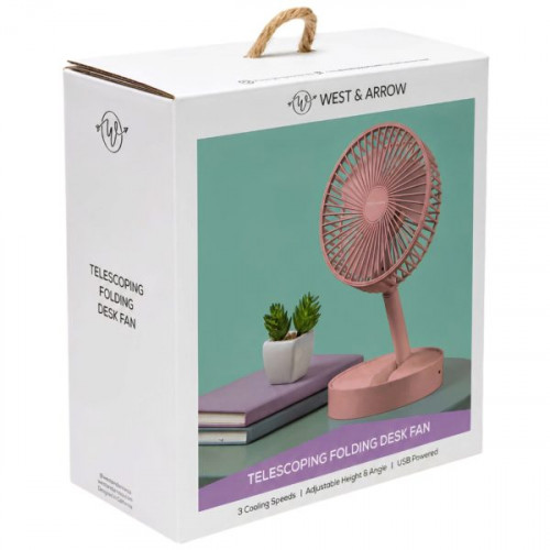 Merkury TeleFan Telescoping Desk & Table Fan in Dark Pink Merkury TeleFan Telescoping Desk & Table Fan in Dark Pink