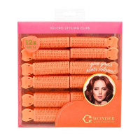 C Wonder 12 Pack Velcro Root Volumizing Clips in Orange