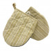Revival Brands Neoprene Mini Oven Mitt Set in Assorted Lined Designs and Colors