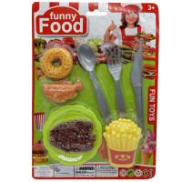 Kids' Fake Food Dinner Play Set