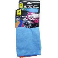 4 Pack Double Sided Microfiber Towels
