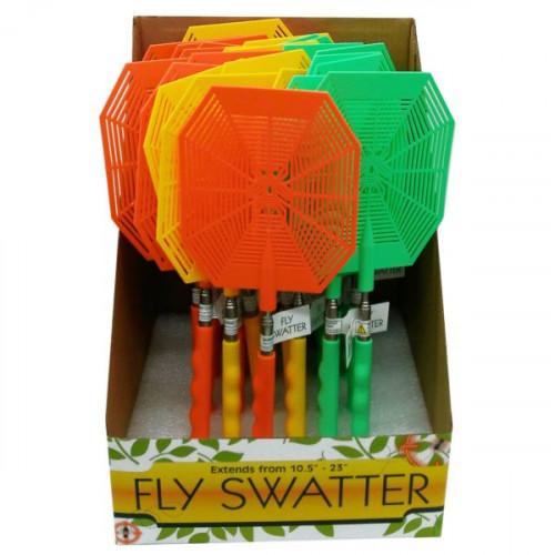 Telescopic Fly Swatter in Countertop Display Telescopic Fly Swatter in Countertop Display