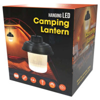 Battery-Operated White LED Hanging Camping Lantern