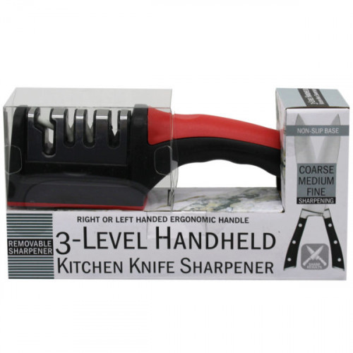 3-Level Handheld Kitchen Knife Sharpener with Removeable Inner Sharpener 3-Level Handheld Kitchen Knife Sharpener with Removeable Inner Sharpener