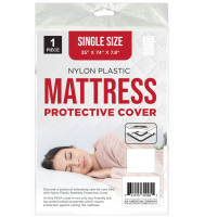 Single Size Twin Mattress Nylon Plastic Protective Cover 35