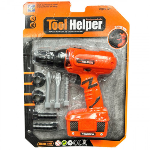 Drill Toy Tool with Drill Bits and Accessories Playset Drill Toy Tool with Drill Bits and Accessories Playset