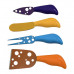 5 Piece Colorful Non Stick Cheese Butter Knife Spreaders Set 5 Piece Colorful Non Stick Cheese Butter Knife Spreaders Set