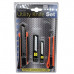 4 Piece Industrial Utility Knives Set with Blades 4 Piece Industrial Utility Knives Set with Blades