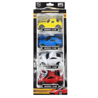 4 Pack MultiColor Sports Car Models Toys