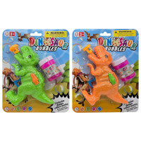 Dinosaur Bubble Gun Toy with Bubble Solution Assorted Colors