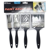 4 Pack Wall and Plastering Paint Brushes in Assorted Sizes