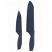 Non-Stick Santoku and Bread Kitchen Knife with Blade Guard Sheaths Set Non-Stick Santoku and Bread Kitchen Knife with Blade Guard Sheaths Set