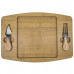 Cheese Board Serving Set with 2 Stainless Steel Cheese Knives Cheese Board Serving Set with 2 Stainless Steel Cheese Knives