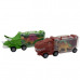 2 Pack Dino Portable Storage Trailer Truck with Dinosaur Cargo Playset 2 Pack Dino Portable Storage Trailer Truck with Dinosaur Cargo Playset