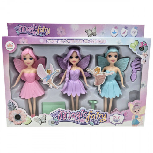 3 Pack Fairy Dolls with Accessories 3 Pack Fairy Dolls with Accessories