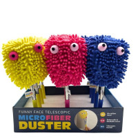 Funny Face Telescopic Microfiber Duster in Display