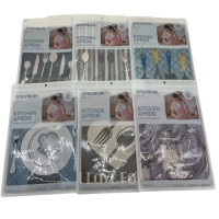 Assorted Design Waterproof Kitchen Apron with Pockets