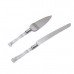 2 Piece Cake Cutting Knife and Server with Clear Acrylic Handles 2 Piece Cake Cutting Knife and Server with Clear Acrylic Handles