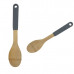 4 Assorted Bamboo Utensil with Rubber Handles, Slotted Spoon, Spatulas & Serving Spoon 4 Assorted Bamboo Utensil with Rubber Handles, Slotted Spoon, Spatulas & Serving Spoon
