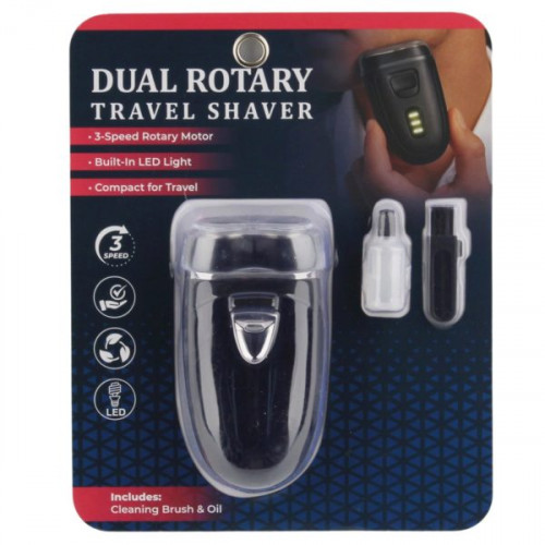 Dual Rotary Travel Shaver Kit Dual Rotary Travel Shaver Kit