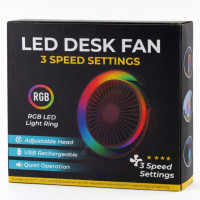 LED Color Changing Desktop Personal Cooling Fan