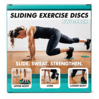 2 Pack Exercise Sliders Fitness Core Discs
