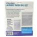 3 Piece Mesh Laundry Wash Bag Set with Zipper for Washing and Drying Machines 3 Piece Mesh Laundry Wash Bag Set with Zipper for Washing and Drying Machines