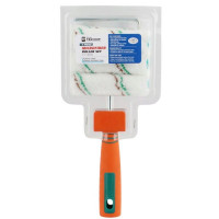 Soft Grip Paint Roller Set with 6 Microfiber Refills for Home Painting