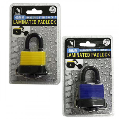 40MM Waterproof Laminated Lock with Keys 40MM Waterproof Laminated Lock with Keys