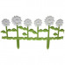 Decorative Daisy Flowers Picket Border Garden Fence Decorative Daisy Flowers Picket Border Garden Fence