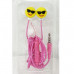 Emoji Sunglasses Earbuds in Pink & Yellow Emoji Sunglasses Earbuds in Pink & Yellow