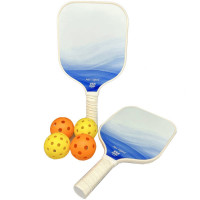 Blue Shades Pickleball Set with 4 Balls and Carry Bag