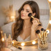 5 Piece Gold Color Leopard Print Makeup Brush Set 5 Piece Gold Color Leopard Print Makeup Brush Set