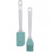 2 Piece Silicone Basting Brush and Spoon Spatula with Plastic Handles in Assorted Colors 2 Piece Silicone Basting Brush and Spoon Spatula with Plastic Handles in Assorted Colors