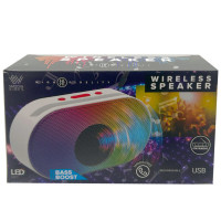 Blue Wireless Portable LED Color Changing Speaker with Lanyard Handle