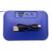 Blue Rectangle Shape Wireless LED Color Changing Speaker with Lanyard Handle Blue Rectangle Shape Wireless LED Color Changing Speaker with Lanyard Handle