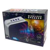 Blue Rectangle Shape Wireless LED Color Changing Speaker with Lanyard Handle