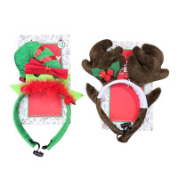 Christmas Holiday Pet Adjustable Headband Accesory in Assorted Styles