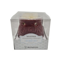Red Ceramic Wax Free Electric Light Up Fragrance Warmer
