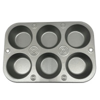 6-Cup Non-Stick Cupcake and Muffin Bakeware Pan