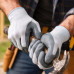 Durable Nitrile Coated Safety Work Gloves Medium Size
