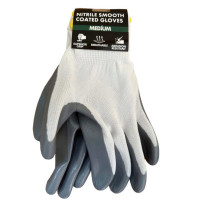 Durable Nitrile Coated Safety Work Gloves Medium Size