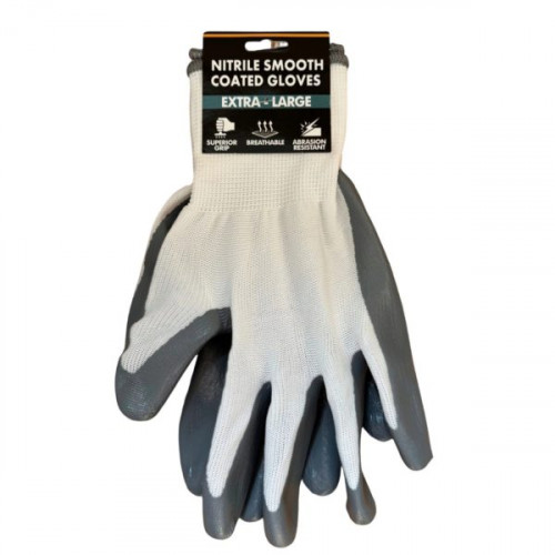 Durable Nitrile Coated Safety Work Gloves Large Size