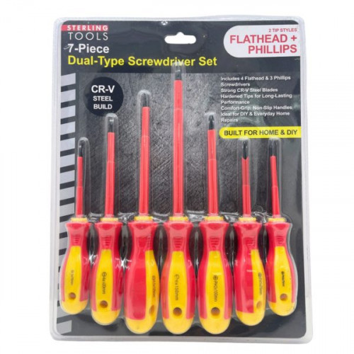 7 Piece Slotted and Phillips Screwdriver Set 7 Piece Slotted and Phillips Screwdriver Set