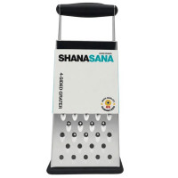 4 Sided Box Grater with Handle and Slip Resistant Base