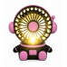 Black and Pink USB Rechargeable Astronaut Desktop Fan Black and Pink USB Rechargeable Astronaut Desktop Fan