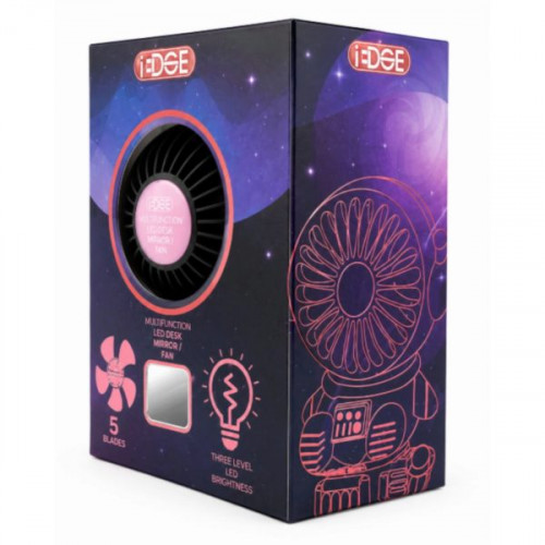 Black and Pink USB Rechargeable Astronaut Desktop Fan Black and Pink USB Rechargeable Astronaut Desktop Fan