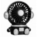 Black and Silver USB Rechargeable Astronaut Desktop Fan Black and Silver USB Rechargeable Astronaut Desktop Fan