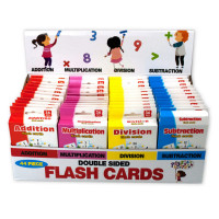 Jumbo Double Sided Flash Cards Countertop Display