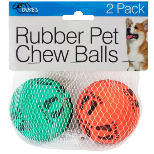 2 Pack Rubber Pet Chew Balls 2 Pack Rubber Pet Chew Balls